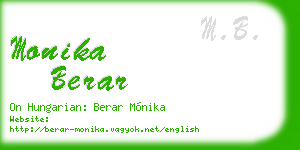 monika berar business card